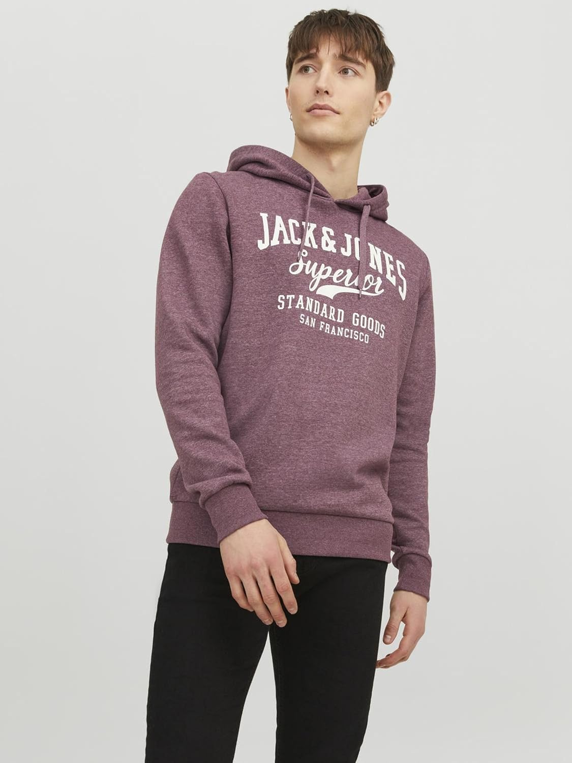 Jack & Jones mens LOGO SWEAT HOOD Sweatshirt