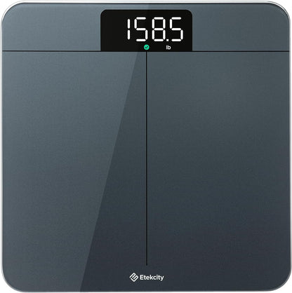 Etekcity Bathroom Scale for Body Weight, Digital Weighing Machine for People, Accurate & Large LCD Backlight Display, 6mm Tempered Glass, 400 lbs