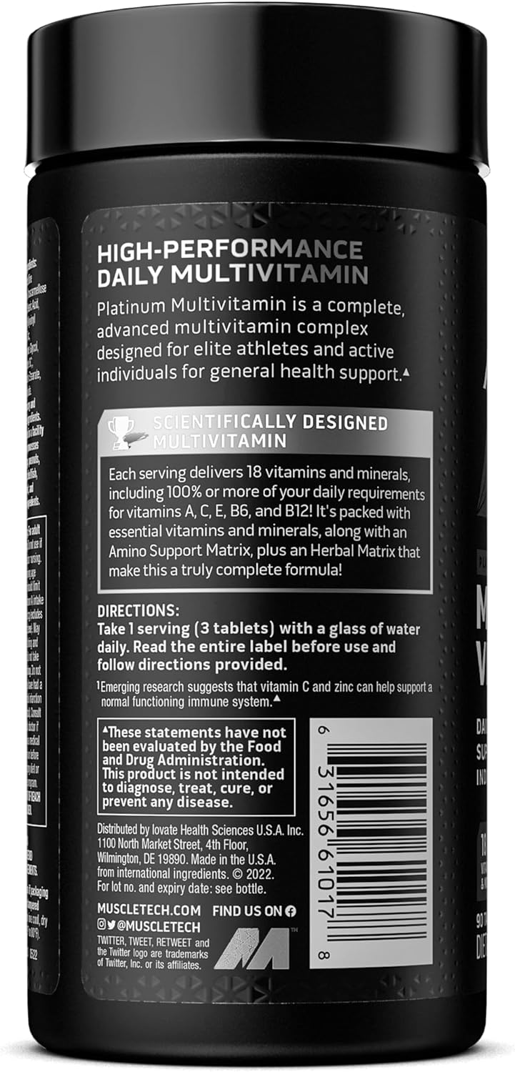 MuscleTech Platinum Multi Vitamin 90ct US (RB)