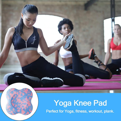 2 PCS Yoga Knee Pads Anti Slip Yoga Support Foam Pads for Women and Men, yoga kneeling pad for Protecting Knees Elbows Wrist Hands