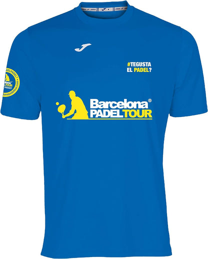 Barcelona Padel Tour | Technical Short Sleeve T-shirt"Te gusta el pádel" | Man | Soft Touch and Quick Drying | Sportswear