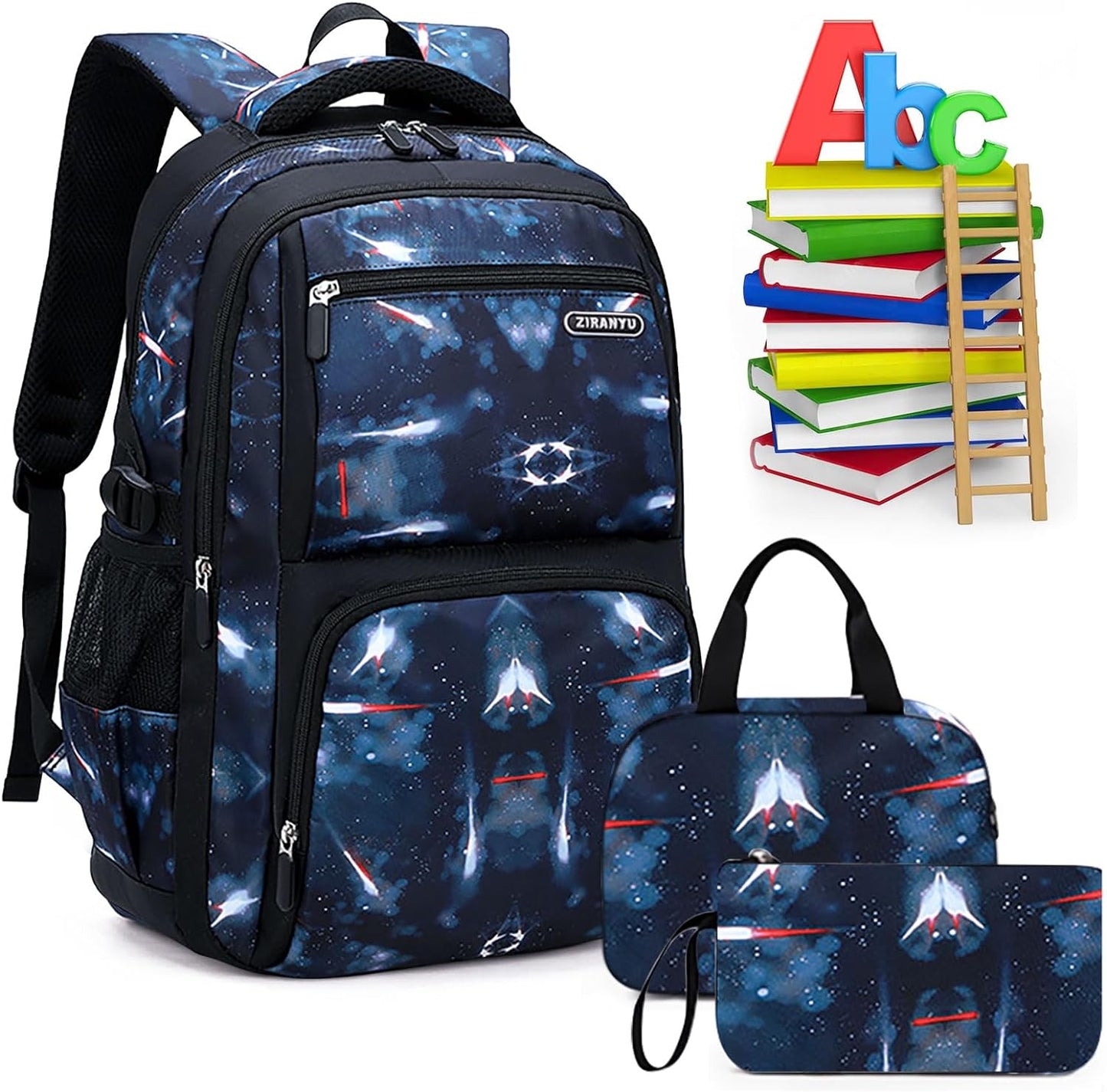 URbazaar Boy Starry Sky Printed Primary Junior High University School Bag Bookbag,Backpack,Casual Shoulder Bag Travel Rucksack