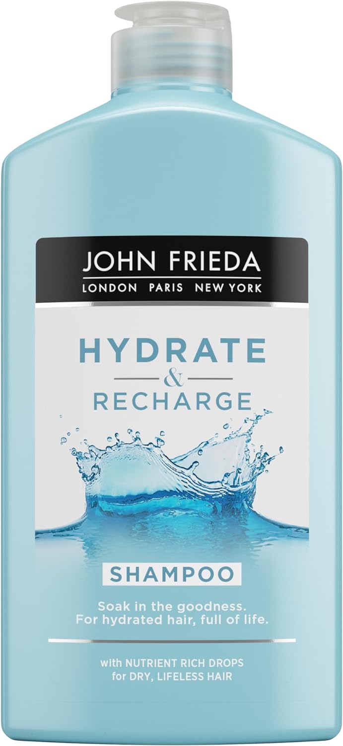 John Frieda Hydrate & Recharge Conditioner 250 Ml, Hydrating Conditioner For Dry, Damaged Hair