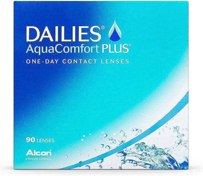 Dailies AquaComfort PLUS (90 Lenses/Pack) - One Day Contact Lenses - Various Powers - Dailies Contact Lenses (-2.00, 8.7, 14, 90)