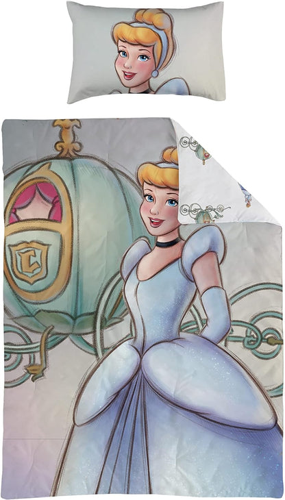 Trucare FZC Disney Frozen 2 Pcs Single Kids Bedding Set - Super Soft & Fade Resistant - Includes Reversible Comforter, & Pillow Sheet - Celebrate Disney 100th Anniversary in Style