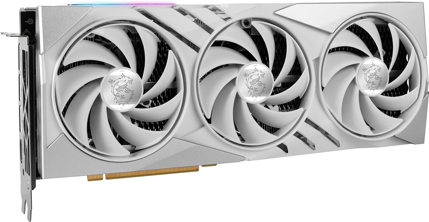 MSI GeForce RTX 4070 GAMING X TRIO 12G Graphics Card - RTX 4070 GPU, 12GB GDDR6X (21Gbps/192-bit), PCIe 4.0 - TRI FROZR 3 (3 x TORX Fan 5.0), RGB - HDMI 2.1, DisplayPort 1.4a