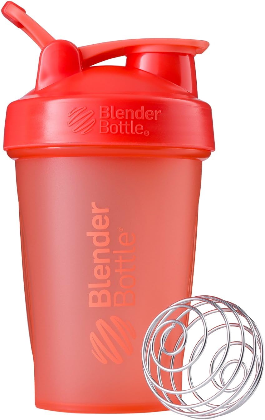 BlenderBottle Classic Loop Top Shaker Bottle, 20-Ounce, Clear/Black/Black 20oz Black 500309