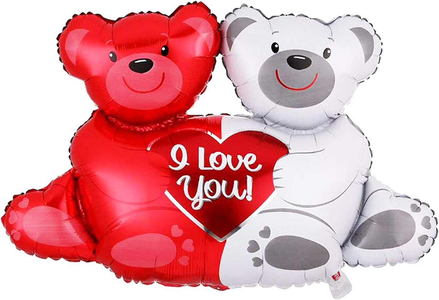 Teddy Bear Foil Balloon - Large, 23 Inch | Hugging Bear I Love You Balloons for Valentines Day Decor | Romantic Decorations Special Night | Valentines Day Balloons for Wedding, Anniversary, Proposal