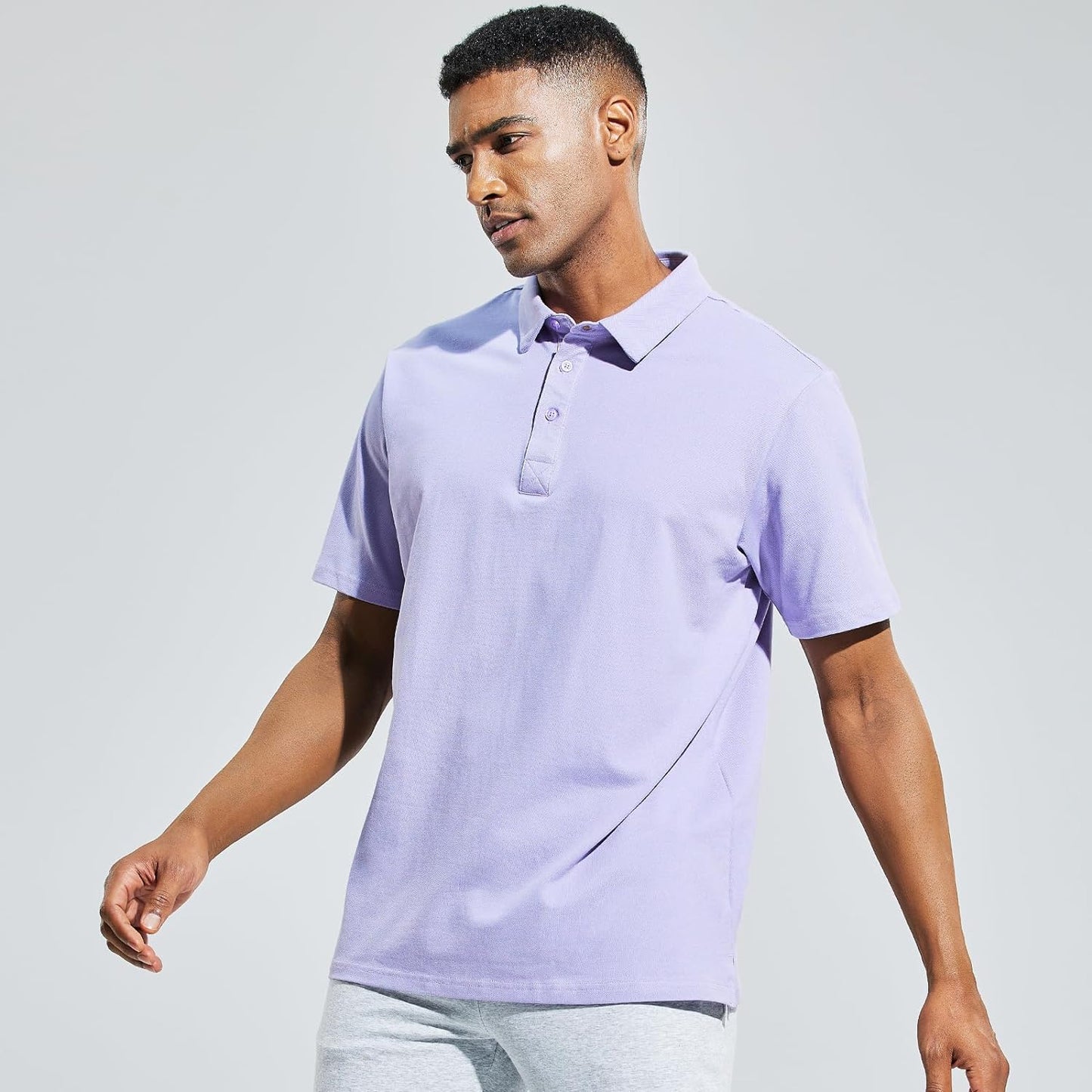 Haimont Men's Polo Shirt Cotton Golf T-Shirts Long and Short Sleeve Collared Shirts for Uniform, Casual, Business, Work