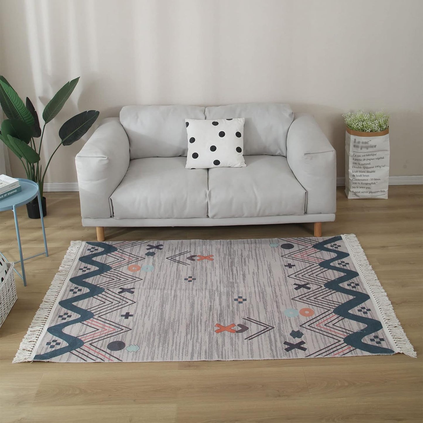 Area Rugs For Living Room Bedroom, Cotton Linen Floor Mat, Mrkhojahas 50x160cm