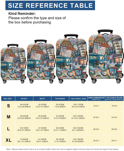 Homarket Travel Luggage Cover for 18-32 Inch Luggage, Cover for Suitcase Luggage Protector Premium Elasticated