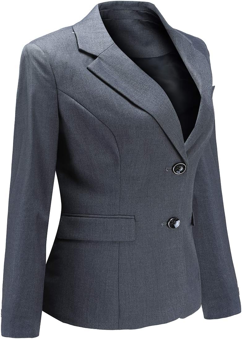 YUNCLOS Women 2 Piece Suit Set Work Office Two Button Blazer Jacket and Pants