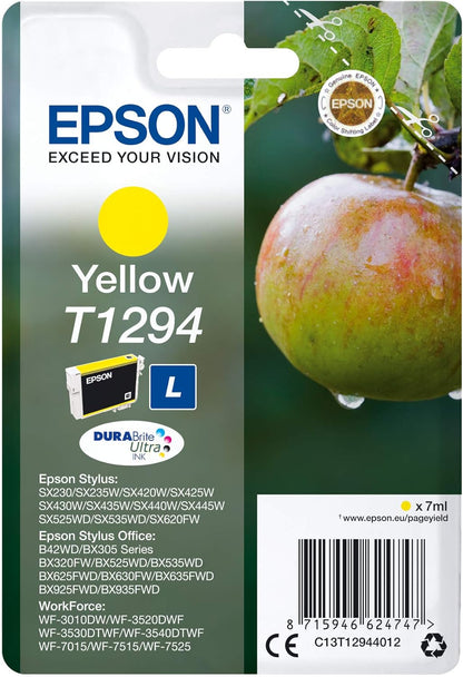 Epson Ink Cart T129 Retail Pack, Black, Genuine, Amazon Dash Replenishment Ready