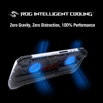 ASUS ROG Ally RC71L White Gaming Handheld, AMD Ryzen Z1 Extreme 16GB 512GB SSD, Radeon Navi3, WIN11 HOME, 7-inch 120Hz/7ms, Gorilla Glass DXC, Touch Screen, Fingerprint, Free 3months Xbox game pass