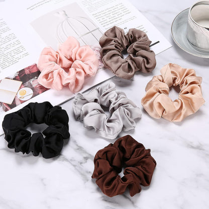 Hair Scrunchies 100% Mulberry Silk Scrunchies