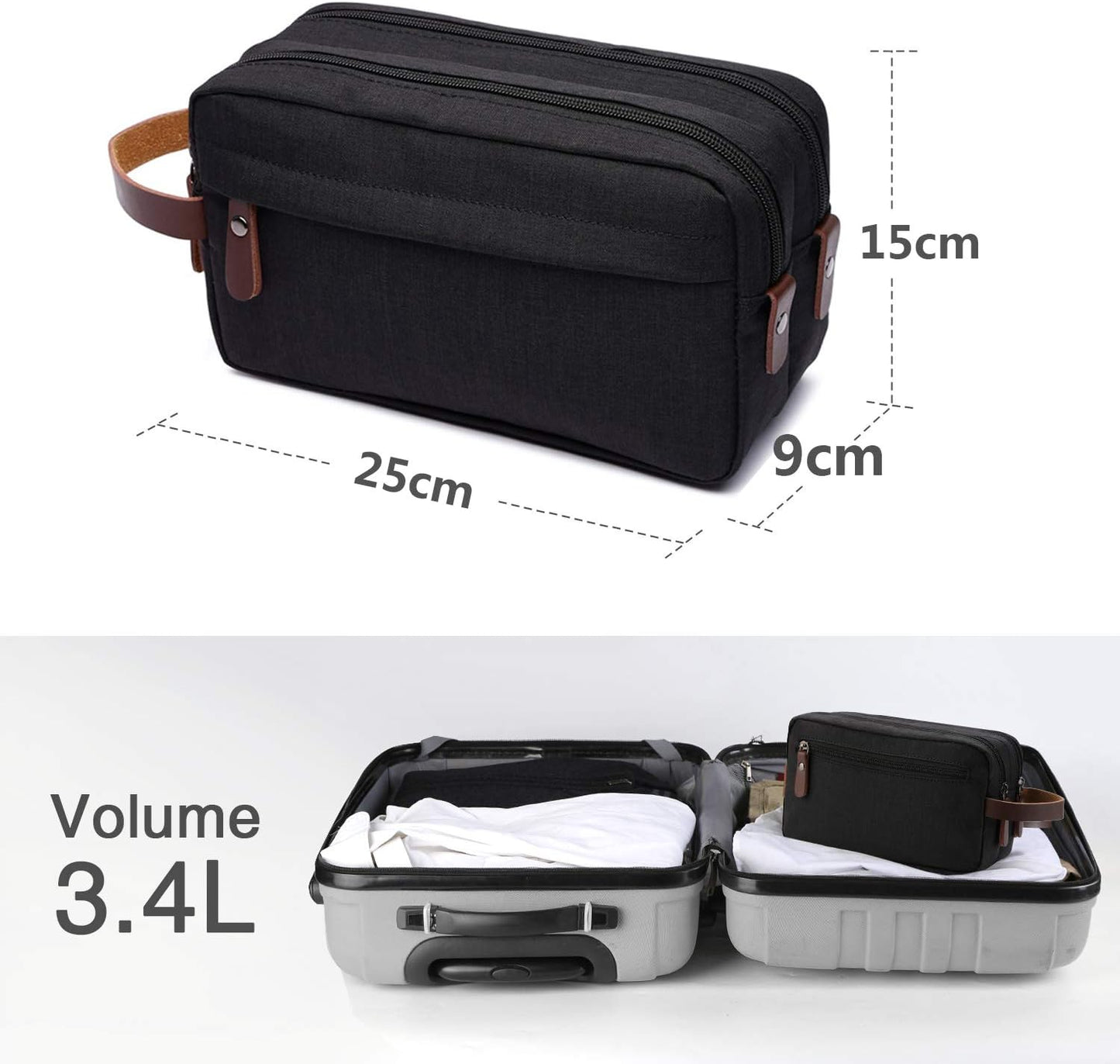 Goodstuff Men's Travel Toiletry Organizer Bag