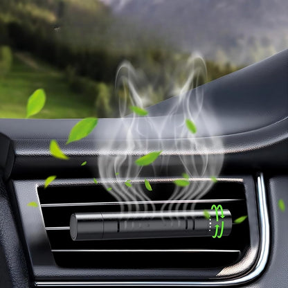 Car Air Freshener long lasting diffuser with fragrances custom bundles essential oil deodorizer fresh air freshener car refillable… (Black with 1 fragrance)