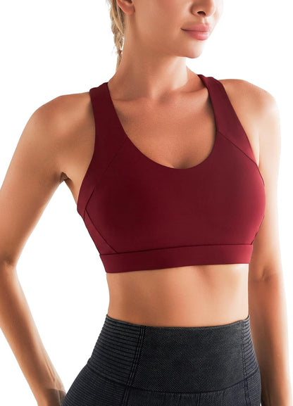 RUNNING GIRL womens Full Coverage Women's Plus Sports Bras