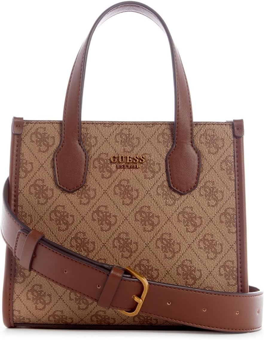 Guess SB866577-LGW Silvana 2 Compartment Mini Tote, Beige