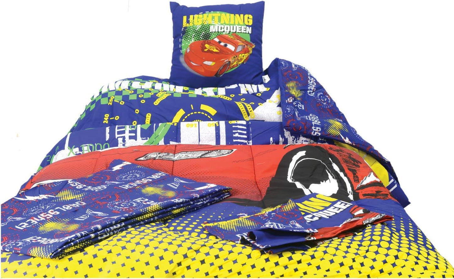 Disney Bedding Set For Kids - Cars, 4 Pcs, Tc-4241