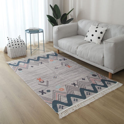 Area Rugs For Living Room Bedroom, Cotton Linen Floor Mat, Mrkhojahas 50x160cm