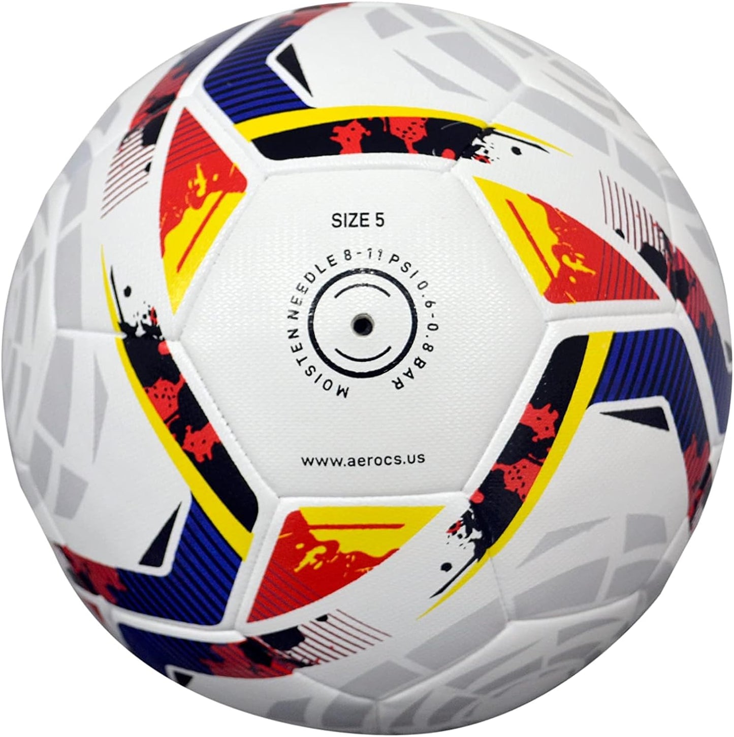 AEROCS Soccer Ball World Cup Football Size 5, Machine Stitched, Best Indoor/Outdoor Football, for Soccer Players and Football Fans