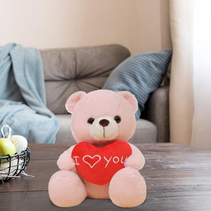 Valentine Bear Plush,11 Inch I Love You Bear Stuffed Animal Doll with Heart - Anniversary Party Favor Supplies Birthday Gifts for Valentine's Day