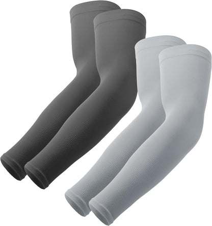 OutdoorEssentials UV Sun Protection Arm Sleeves - Cooling Compression Arm Sleeve - Sports & UV Arm Sleeves for Men & Women