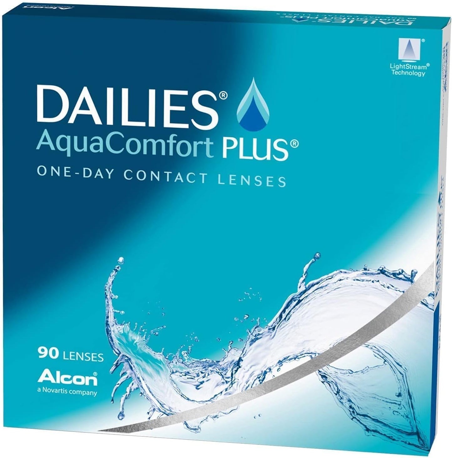 Dailies AquaComfort PLUS (90 Lenses/Pack) - One Day Contact Lenses - Various Powers - Dailies Contact Lenses (-2.00, 8.7, 14, 90)