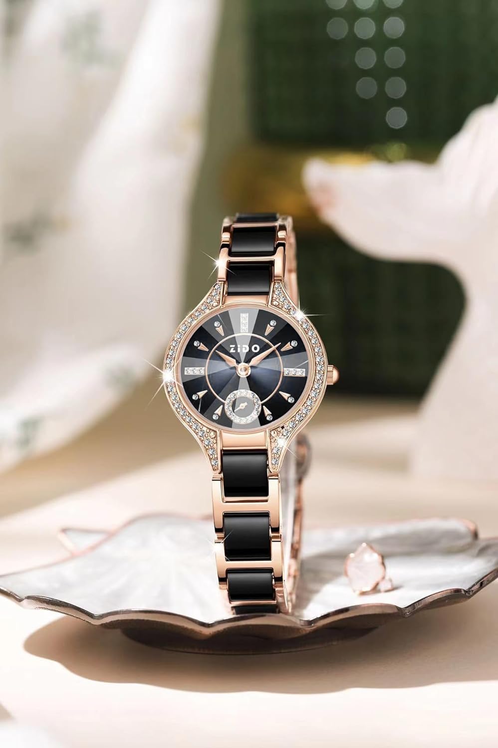 Luxury Womens Watch Gifts Rose Gold for Lady Female Elegant Wrist Watches