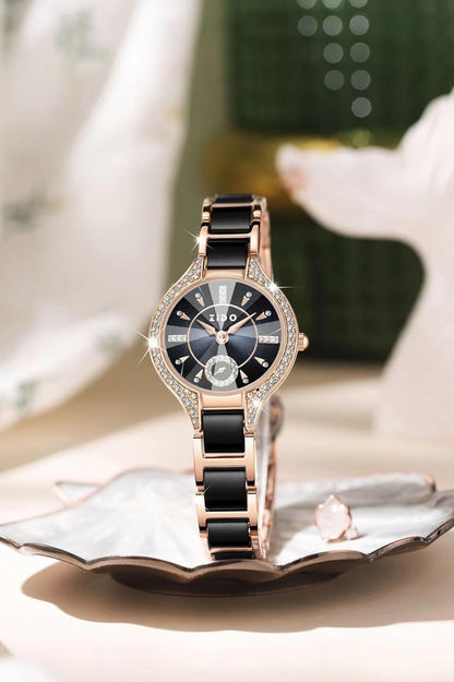 Luxury Womens Watch Gifts Rose Gold for Lady Female Elegant Wrist Watches