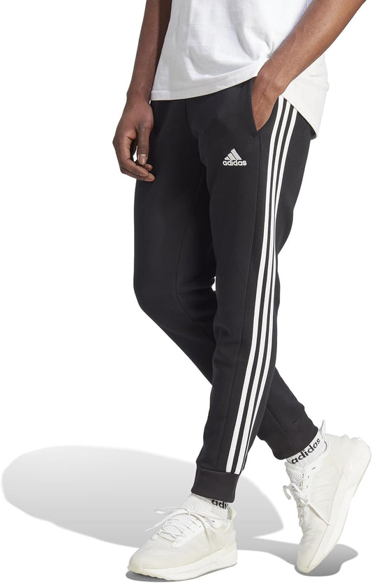 adidas Men's Essentials Fleece 3-stripes Tapered Cuff Pants