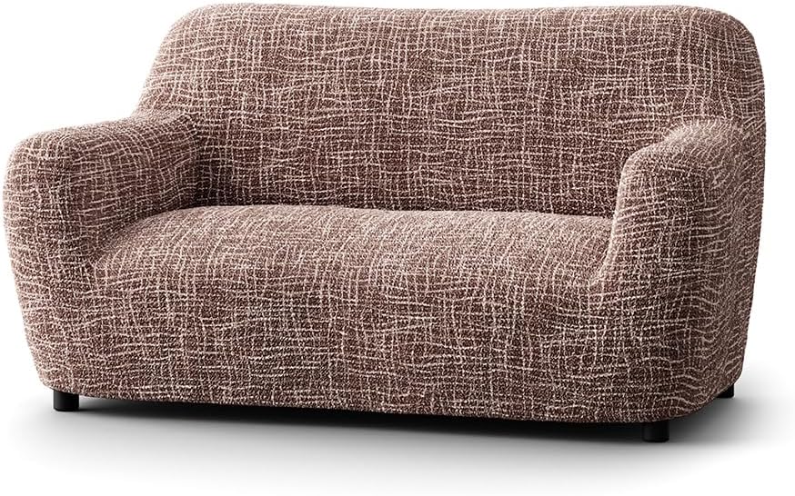 PAULATO BY GA.I.CO. Loveseat Slipcover - Stretch Couch Cover - Cushion Love Seat Sofa Cover - Soft Polyester Fabric Slip Cover - 1-Piece Form Fit Washable Protector - Microfibra - Vittoria Green