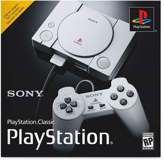 Sony PlayStation Classic With 120 Pre-Loaded Games With Controllers