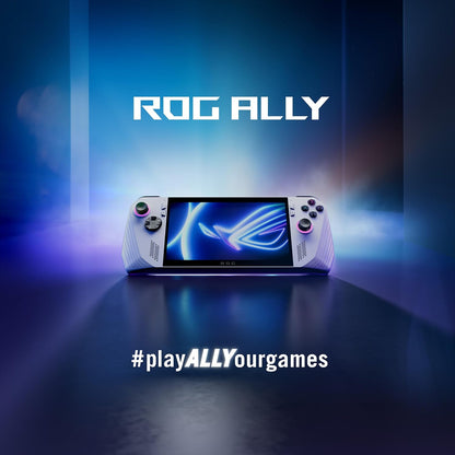 ASUS ROG Ally RC71L-NH019W (White) Gaming Handheld, AMD Ryzen Z1 Processor 16GB 512GB SSD, AMD Radeon, WINDOWS 11 HOME, 7-inch 120Hz/7ms, Gorilla Glass DXC, Touch Screen, Free 3months Xbox game pass.