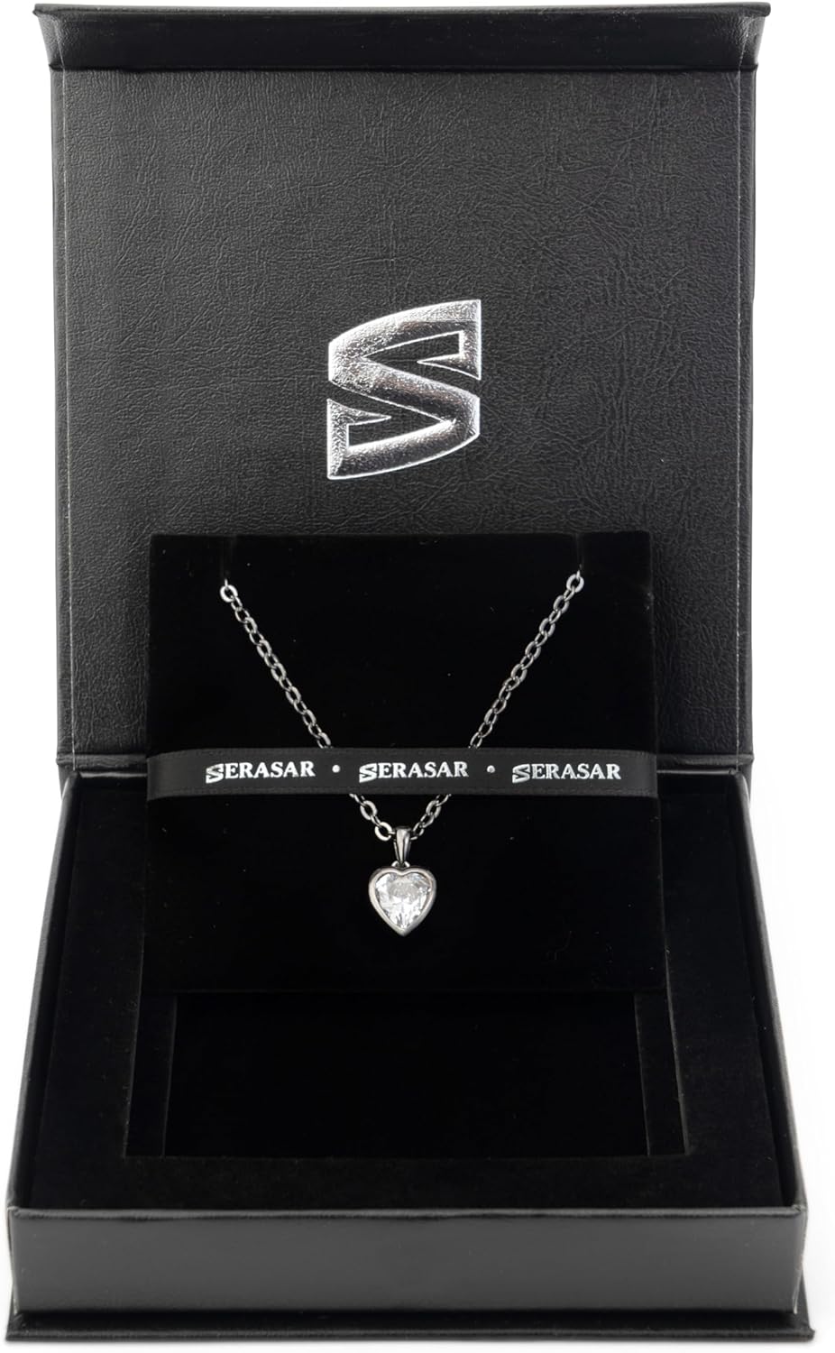 SERASAR Premium Necklace Women [Love] | 925 Sterling Silver | 18 Carat Genuine Gold Plating | Adjustable Length | Four Colours | Jewellery Box Included