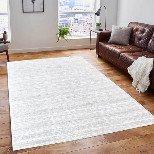 Handpicked Furniture Neutral Beige Rectangular Carpet Ultra Soft Area Carpets For Bed Room, Living Room, And Dining room, Anti-slip Floor Carpets, Easy to Clean, Made In Turkey 120x170cm