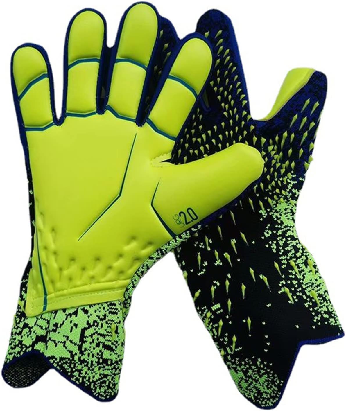 Yuly Goalkeeper Gloves,Strong Grip for Soccer Goalie Goalkeeper Gloves with Size 6/7/8/9/10 Football Gloves for Kids Youth and Adult Soccer Gloves