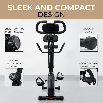 SKYLAND Fitness X-Bike Indoor Cycling Exercise Spin Bike with Digital Monitor with Resistance Controller Fitness, Exercise Bike For Home-EM-1549