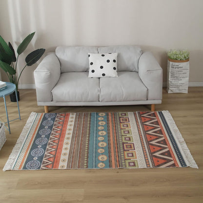 Area Rugs For Living Room Bedroom, Cotton Linen Floor Mat, Mrkhojahas 50x160cm