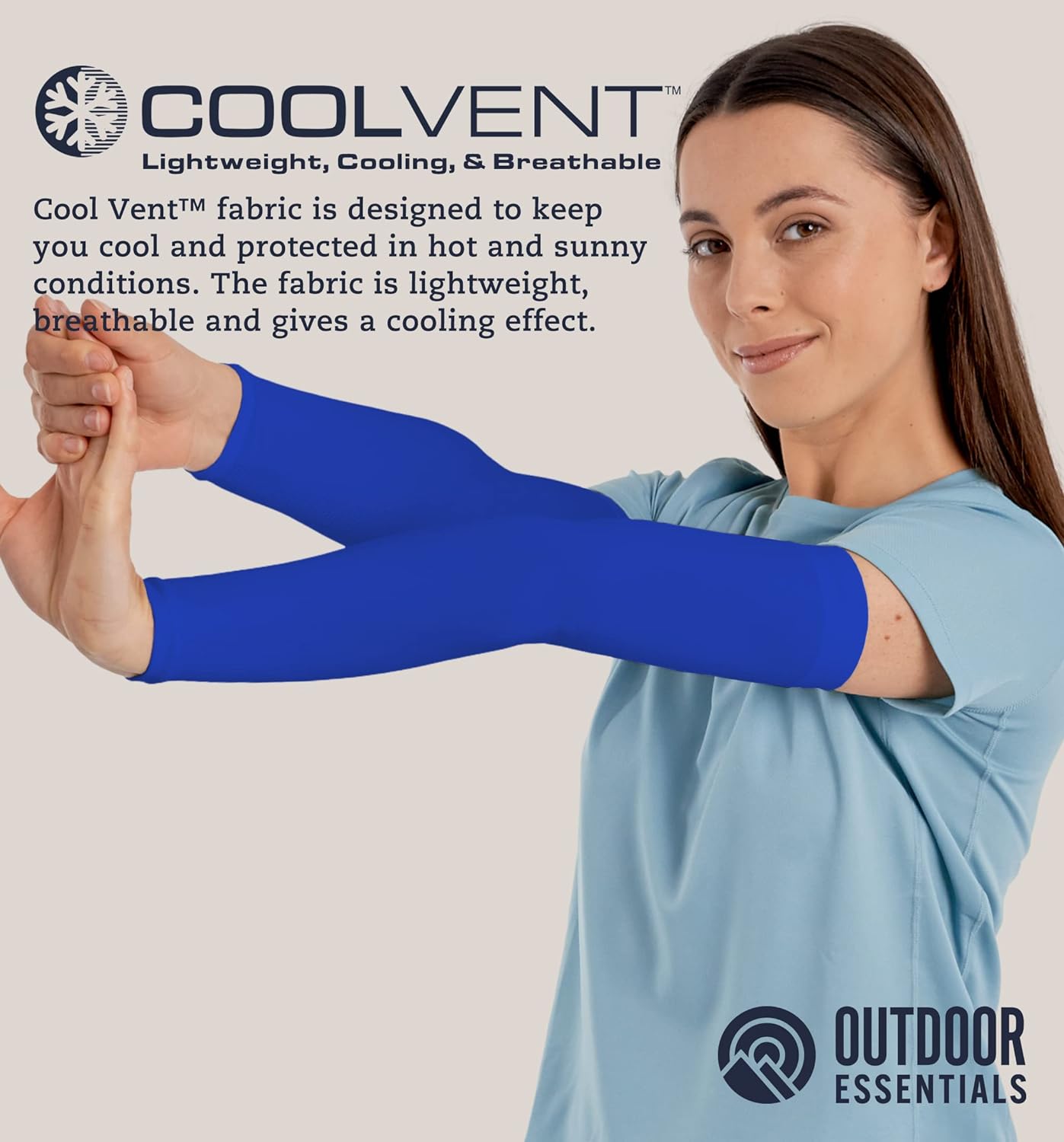 OutdoorEssentials UV Sun Protection Arm Sleeves - Cooling Compression Arm Sleeve - Sports & UV Arm Sleeves for Men & Women