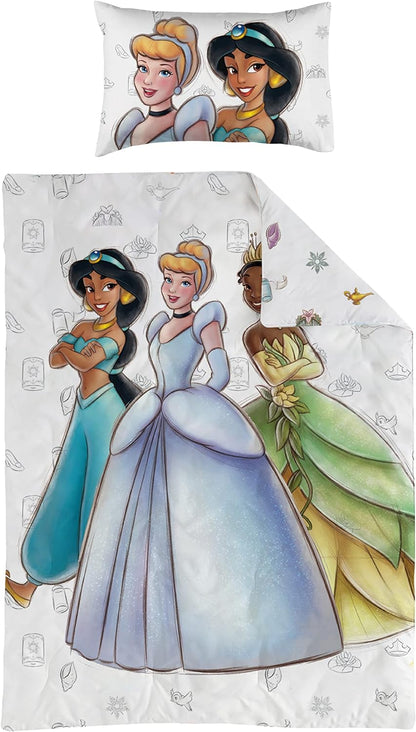 Trucare FZC Disney frozen 2 pcs twin kids bedding set - super soft & fade resistant - includes reversible comforter, & pillow sheet - celebrate disney 100th anniversary in style