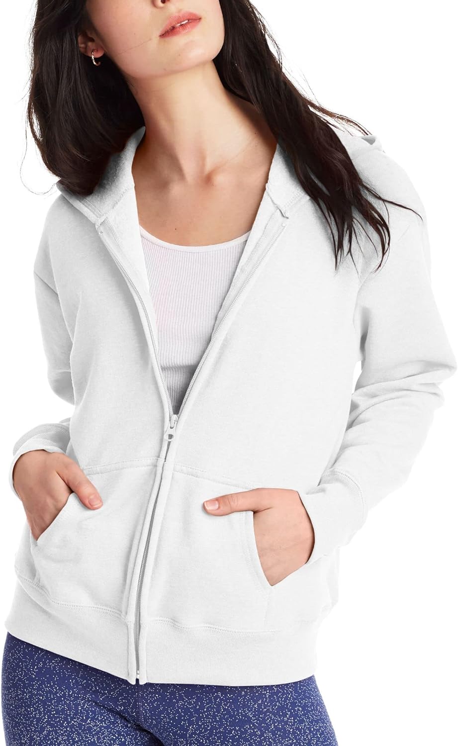 Hanes womens Women's Fleece Full-zip Hood Fleece Jacket (pack of 1)