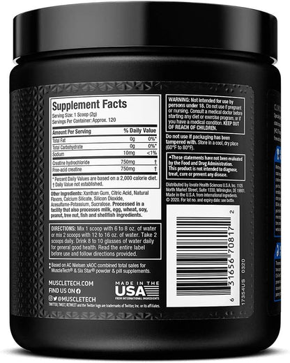 MuscleTech Cell Tech Creactor 120 servings Unflavored US (RB)