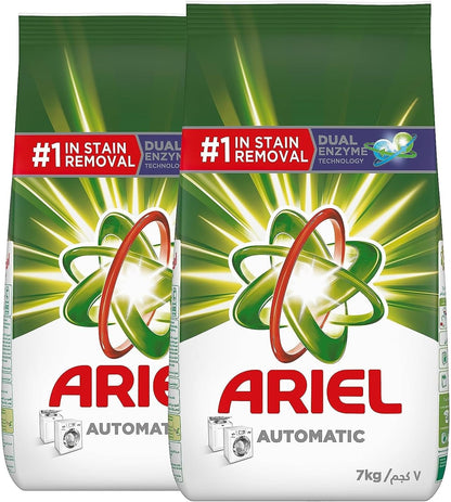 Ariel Automatic Laundry Detergent Powder, Original Scent, Number 1 Stain Removal, Washing Powder, Pack Of 2 X 9 Kg (18Kgs)