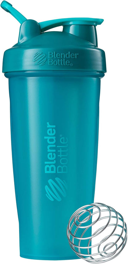 BlenderBottle Classic Loop Top Shaker Bottle, 28-Ounce, Full Color Black