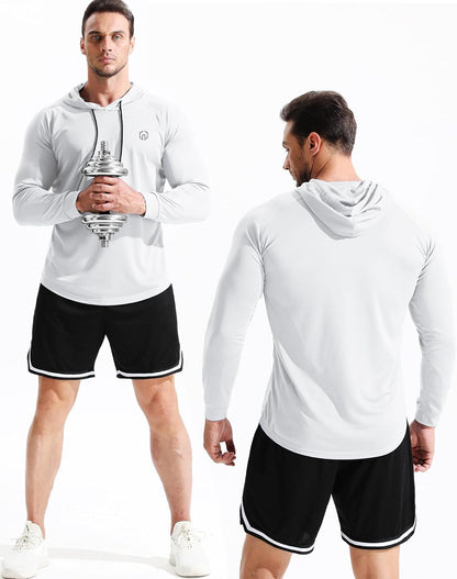 NELEUS Men's Dry Fit Athletic Workout Running Shirts Long Sleeve