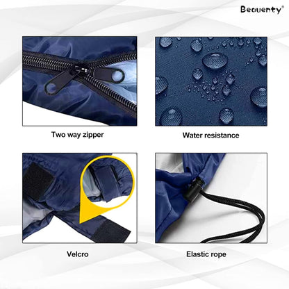 Beauenty 180CM bag length, cap is 30CM long Outdoor Camping Summer Camping Sleeping Bag Lunch 200g Envelope Hooded Sleeping Bag