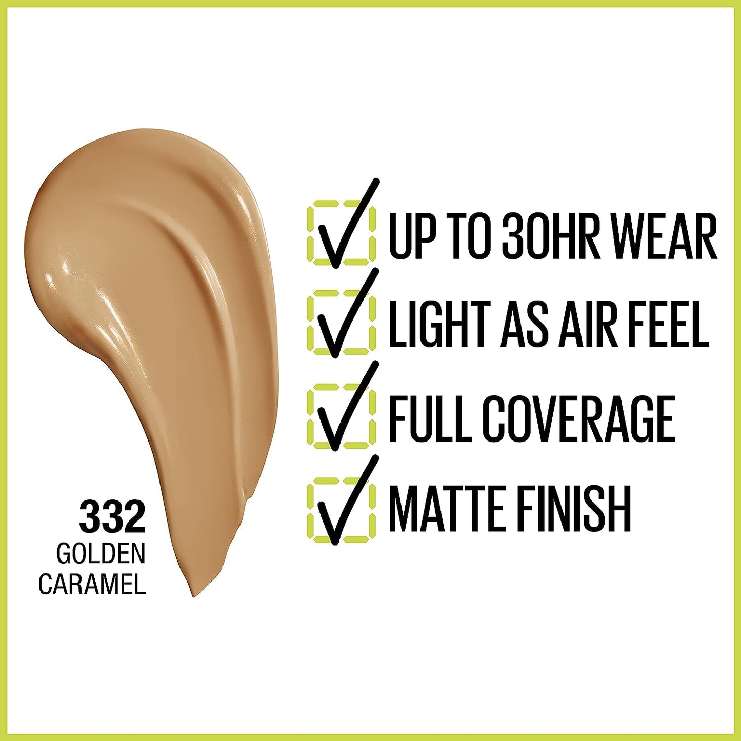 Maybelline Super Stay Full Coverage Liquid Foundation Makeup, Porcelain