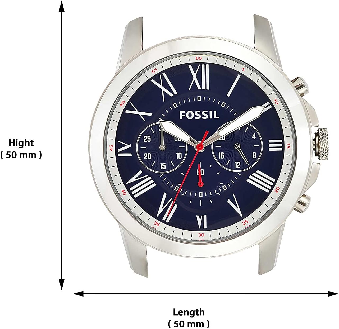 Fossil Leather Mens Quartz Watch